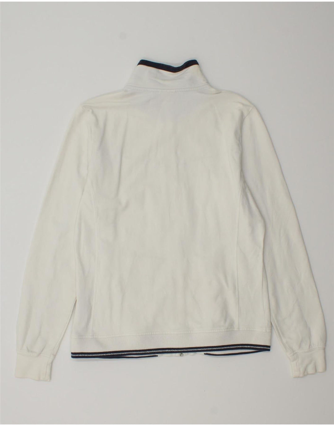 CHAMPION Veste de survêtement pour femme UK 14 Coton rayé blanc moyen