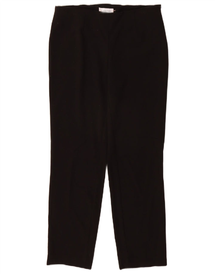 Calvin Klein Pantalon de Costume Slim Femme W28 L27 Noir Polyester