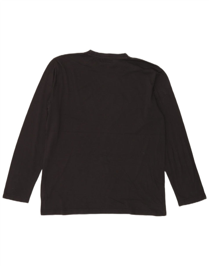 Kappa Haut Graphique Homme Manches Longues XL Noir Coton