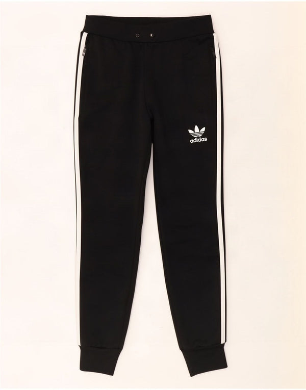 Adidas Pantalon de survêtement pour femme Joggers UK 8 Small Noir Polyester