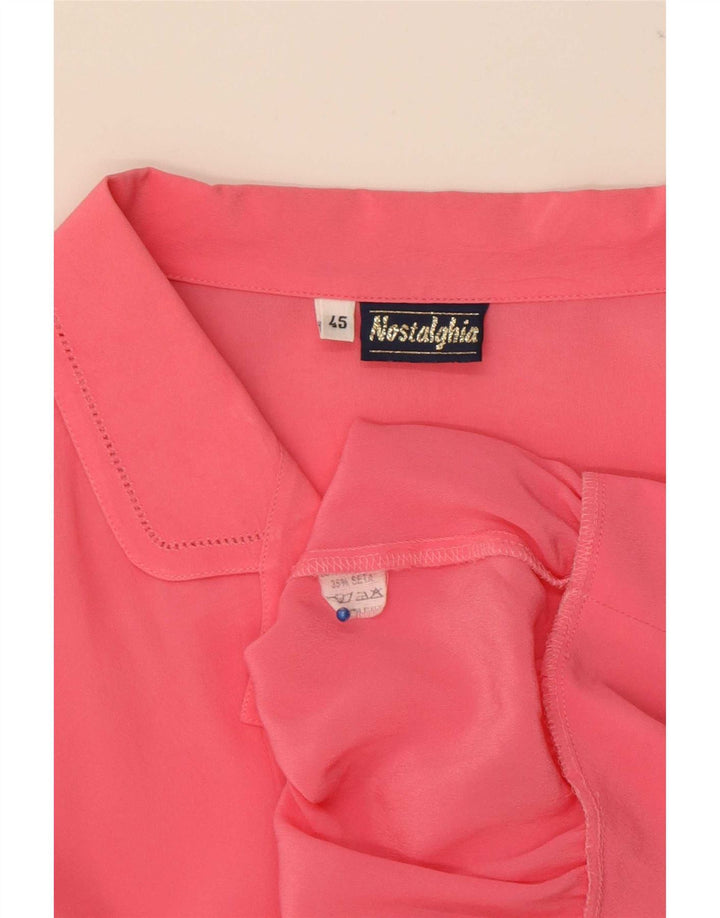 Nostalghia Chemisier Femme IT 45 Grande Soie Rose