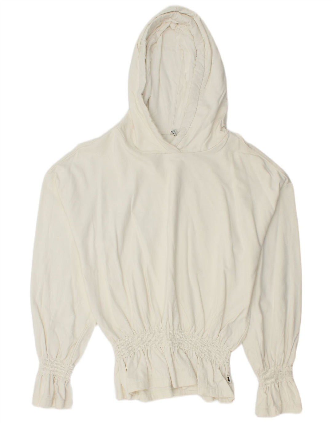 CARRERA Pull à capuche pour femme UK 16 Large Blanc Coton