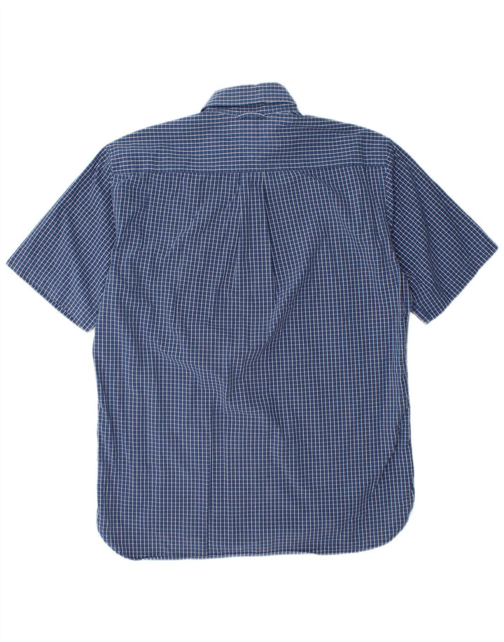 TOMMY HILFIGER Chemise à Manches Courtes Homme Petit Carreau Bleu Coton