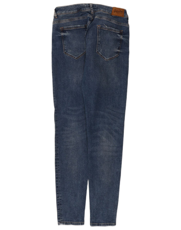 Superdry Jean Skinny Cassie Femme W32 L30 Bleu Coton