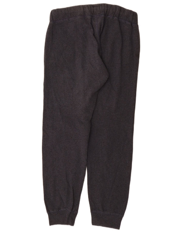 Superdry Pantalon de survêtement graphique pour femme Joggers UK 14 Gris moyen Coton