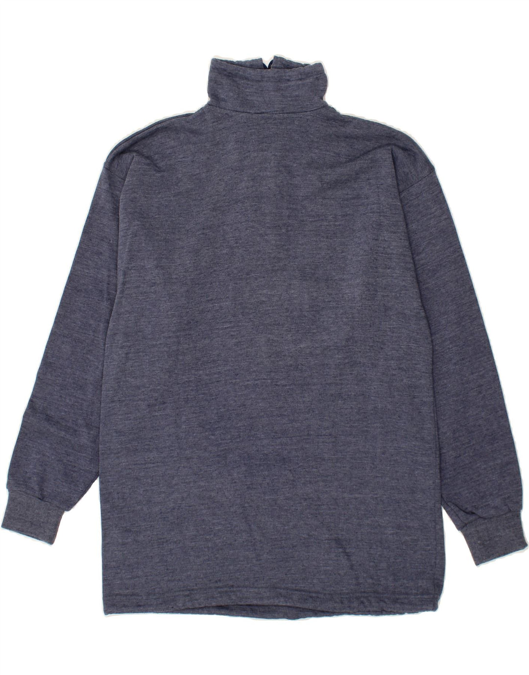 CRANE Mens Graphic Zip Neck Sweatshirt Jumper Medium Navy Blue Cotton Vintage Crane and Second-Hand Crane from Messina Hembry 