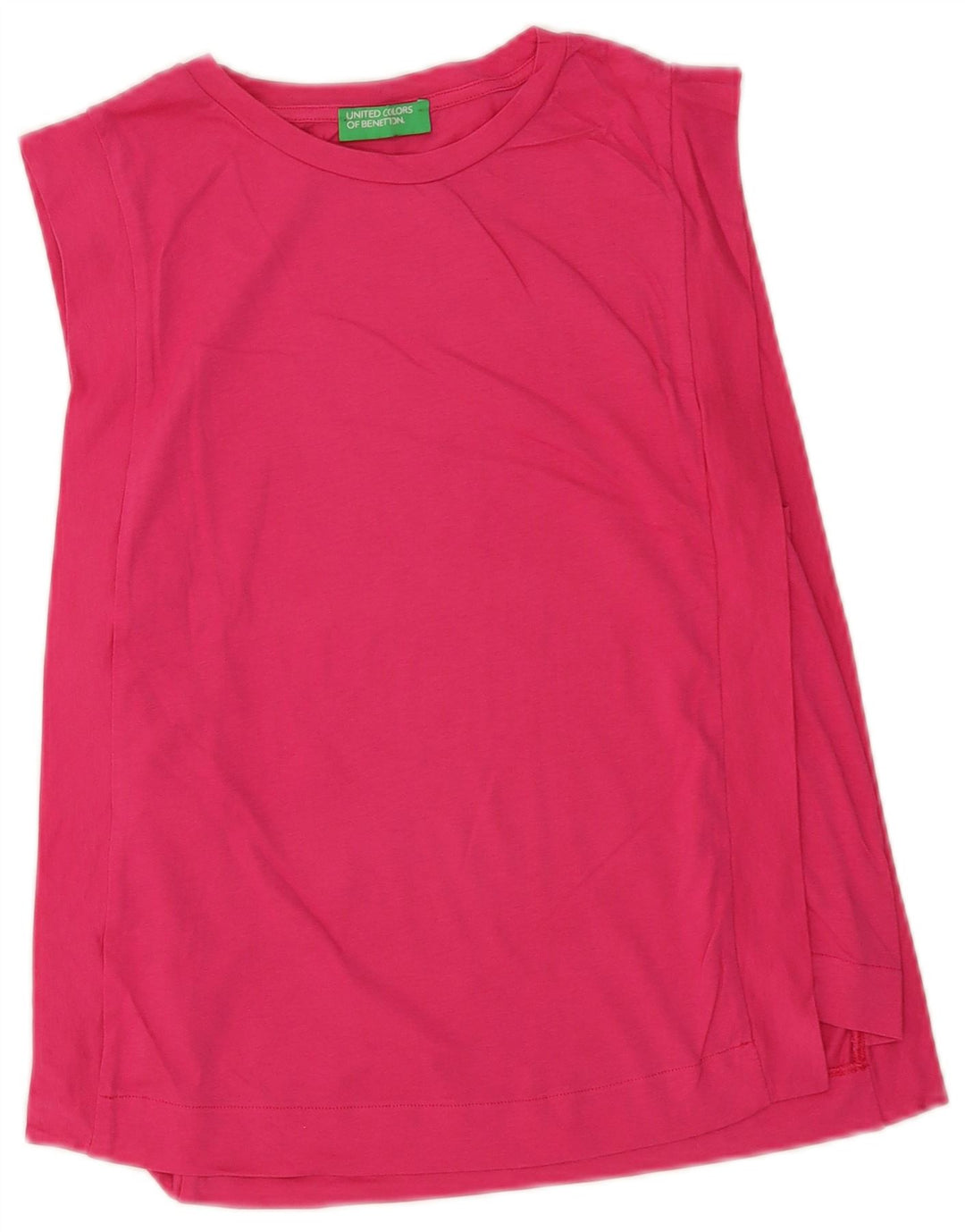 Benetton Débardeur Femme UK 12 Rose Moyen