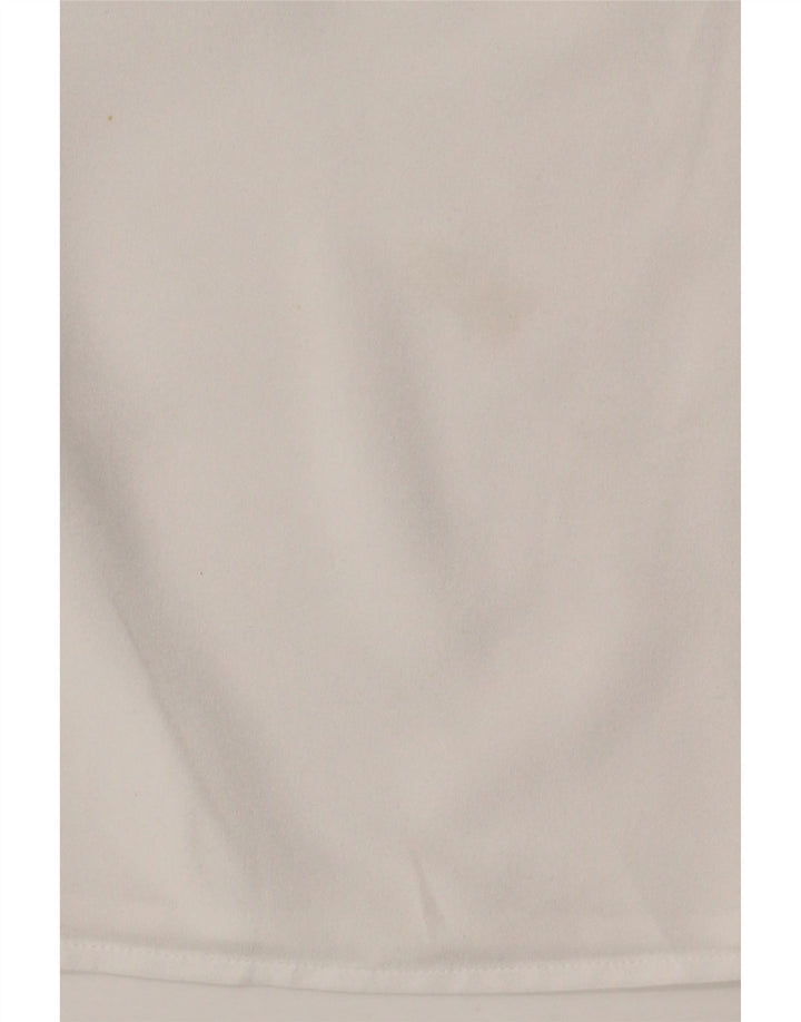 Marks & Spencer Chemisier à manches longues pour femme UK 12 Blanc moyen Polyester