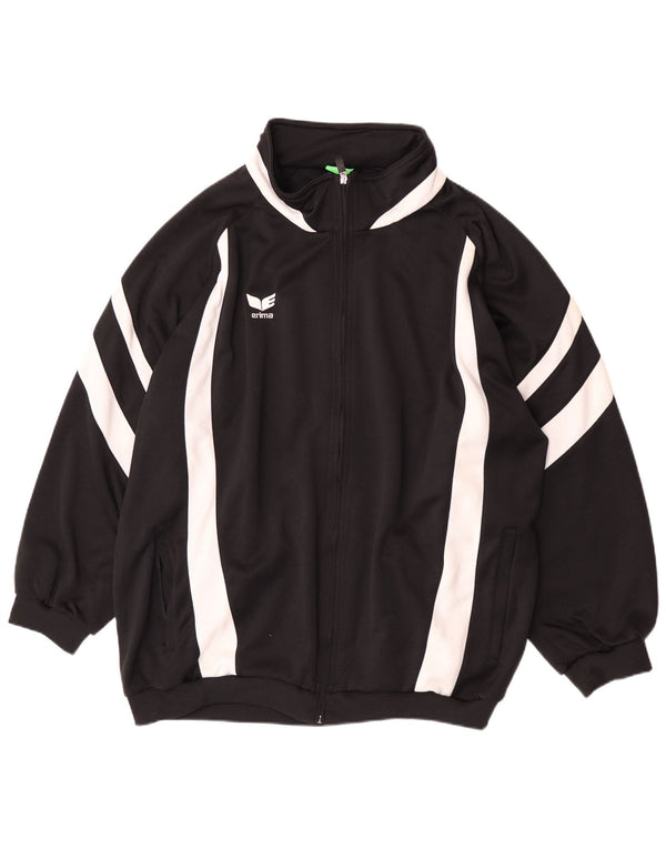 Erima Veste de survêtement surdimensionnée pour homme UK 52 Large Noir Colourblock