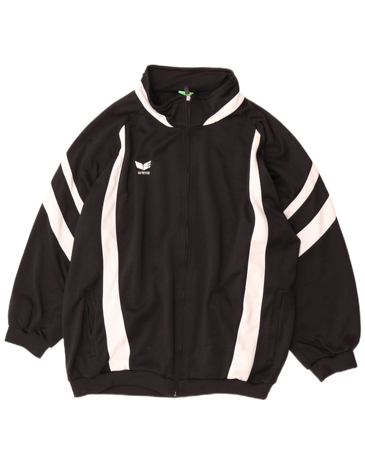 Erima Veste de survêtement surdimensionnée pour homme UK 52 Large Noir Colourblock