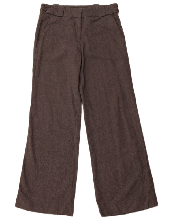 MASSIMO DUTTI Pantalon Chino Coupe Ample Femme EU 36 Small W26 L29 Gris