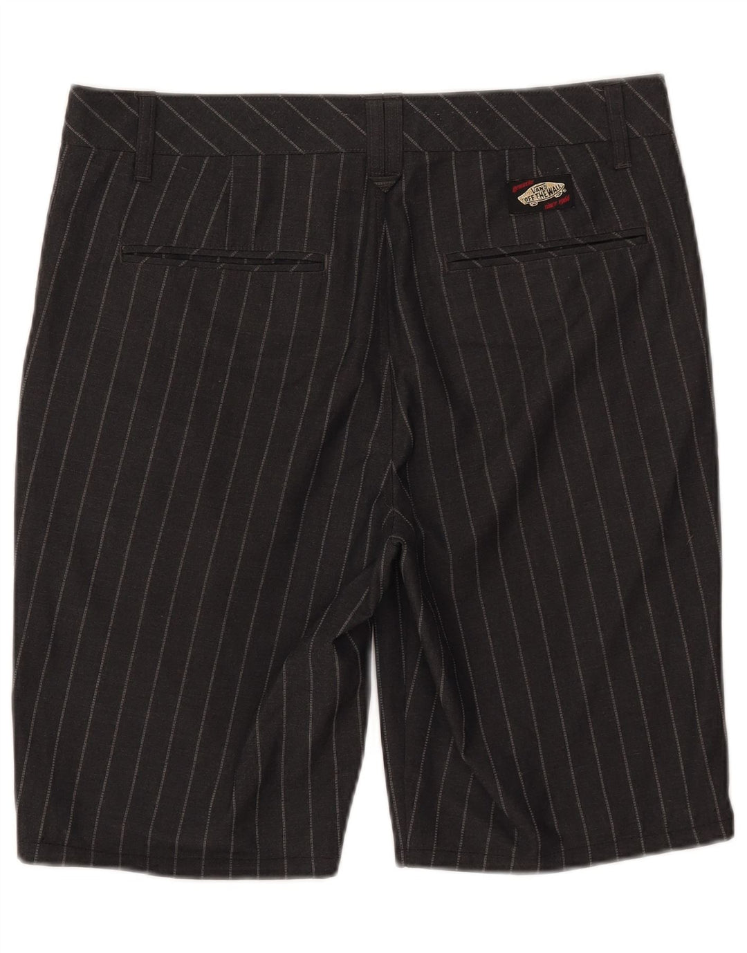 Vans Short chino W32 pour homme en polyester à fines rayures noires moyennes