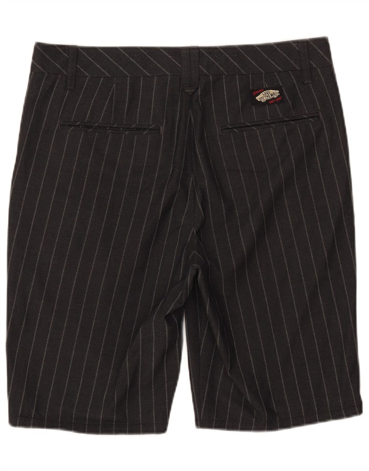 Vans Short chino W32 pour homme en polyester à fines rayures noires moyennes