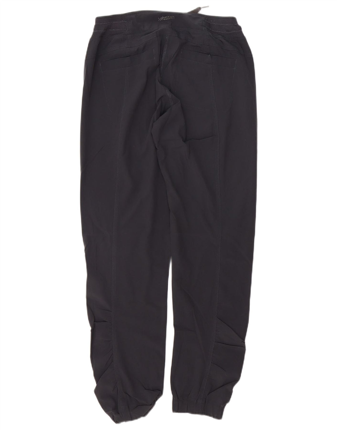 CALVIN KLEIN Pantalon de survêtement pour femme Joggers UK 10 Small Gris Polyester