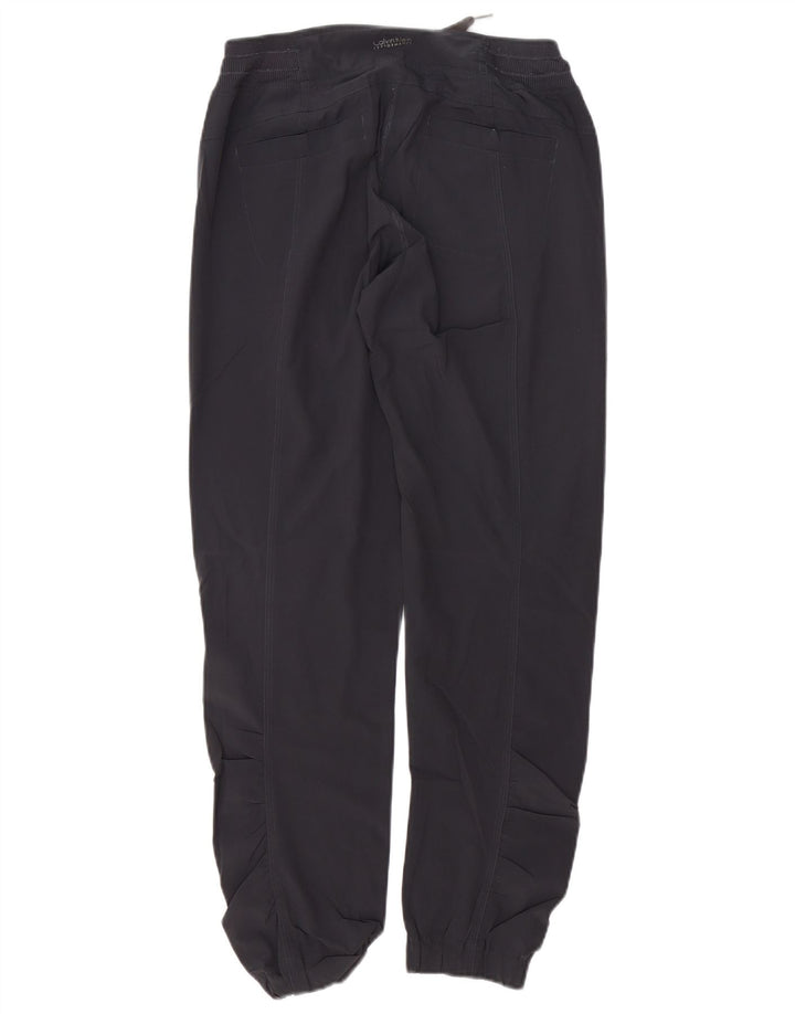 CALVIN KLEIN Pantalon de survêtement pour femme Joggers UK 10 Small Gris Polyester