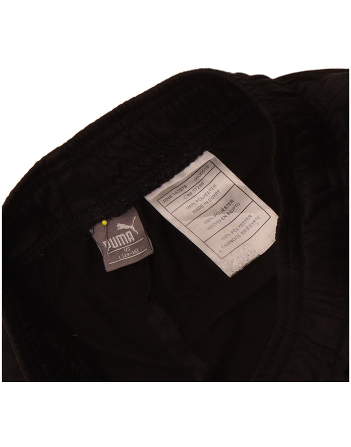 Puma Pantalon de survêtement pour garçon 14-15 ans Large Noir Colourblock