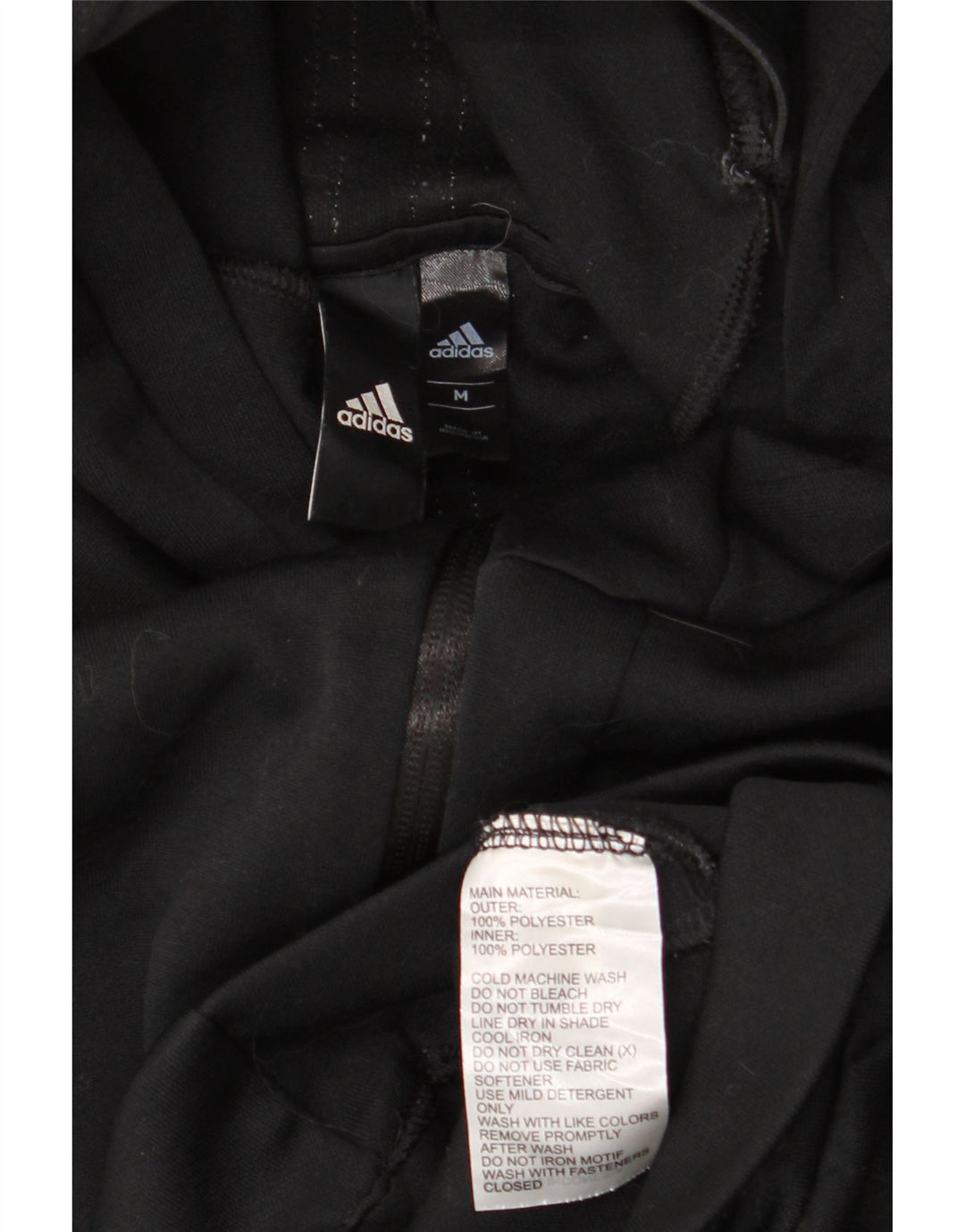 ADIDAS Pull à capuche zippé Climalite Graphic pour homme en polyester noir moyen