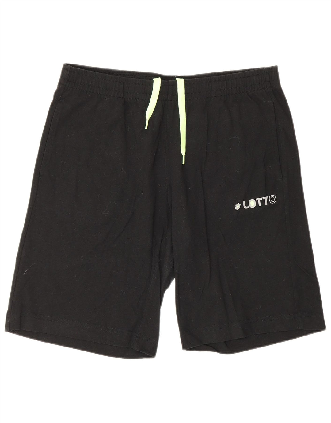 LOTTO Short de Sport Homme Coton Noir Moyen