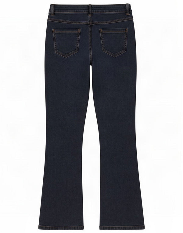 Max & Co. Jean bootcut pour femme UK 12 Medium W34 L30 Bleu marine classique