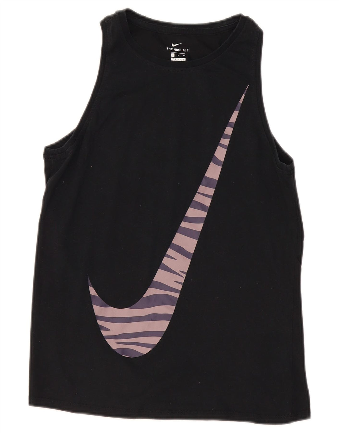 Nike Dri Fit Graphic Débardeur pour femme UK 10 Petit Noir
