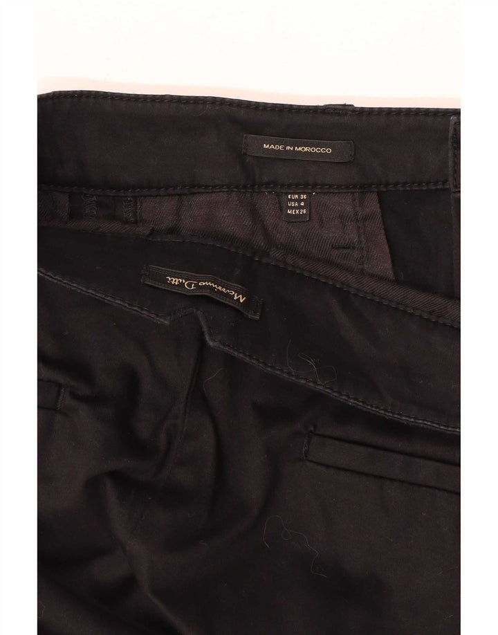 Massimo Dutti Pantalon Chino Slim Femme EU 38 Small W26 L29 Noir