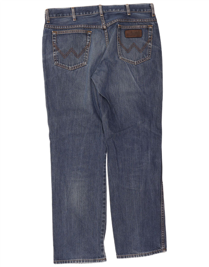 Wrangler Jean Droit Texas Homme W38 L32 Bleu Coton