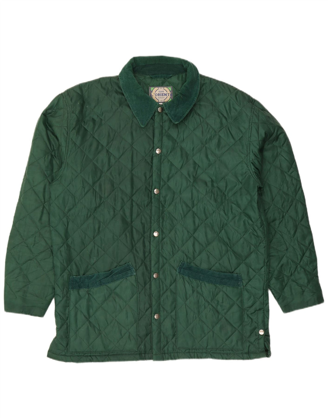 veste matelassée homme vintage UK 40 Grand nylon vert