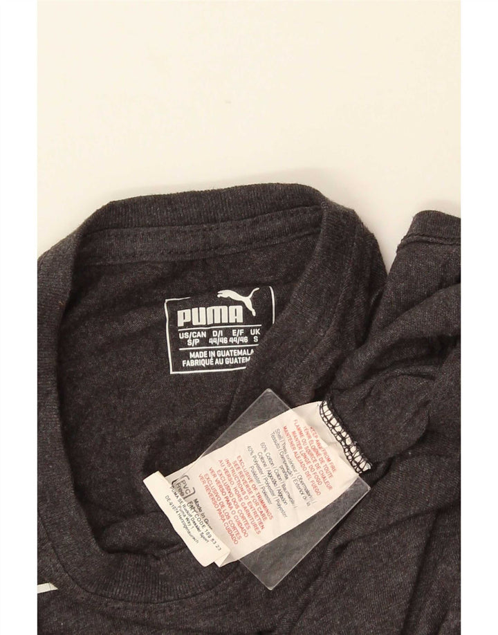 Puma T-Shirt Graphique Homme Petit Gris Coton