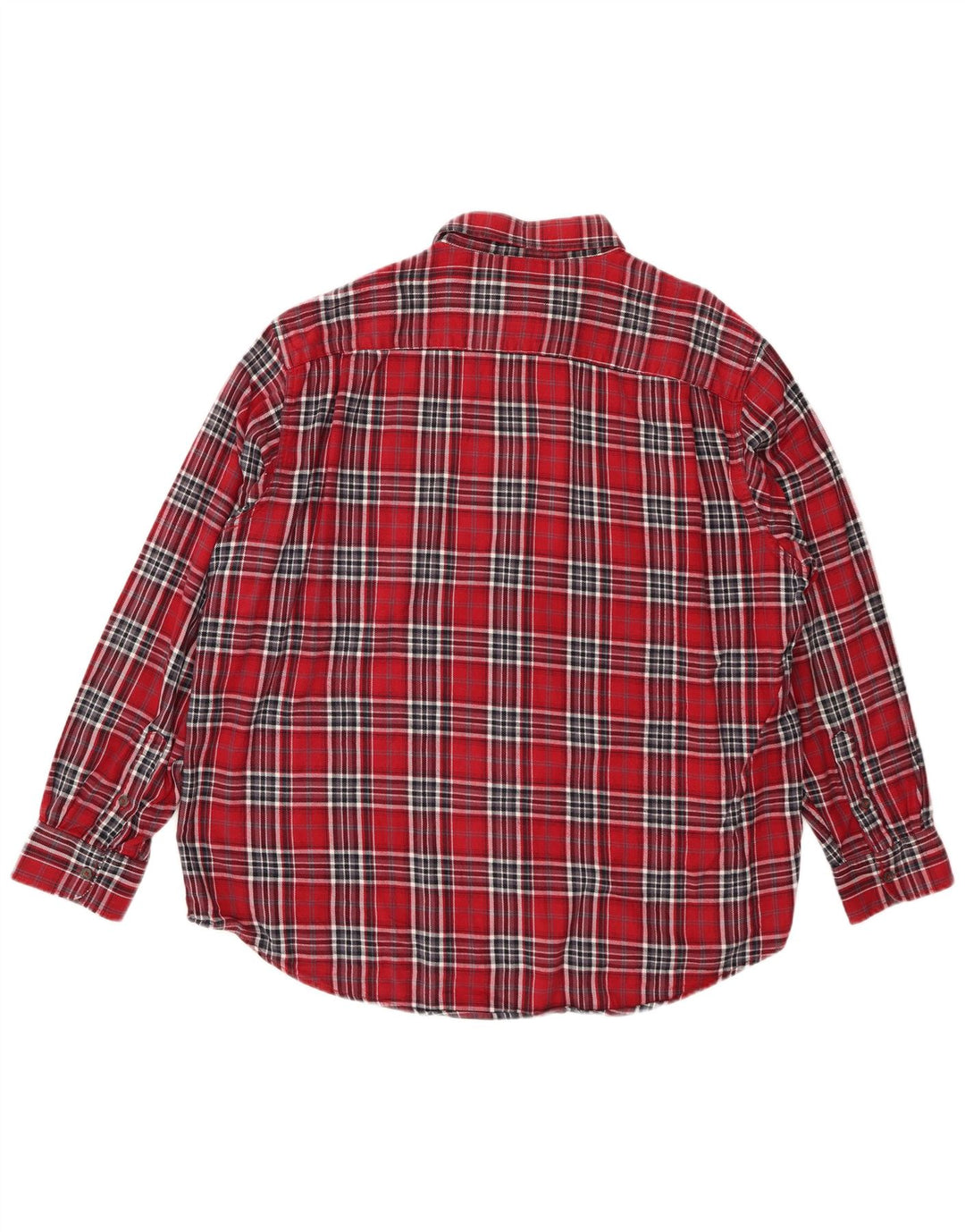 CANDA Chemise en flanelle pour homme Taille 45/46 2XL Coton à carreaux rouges