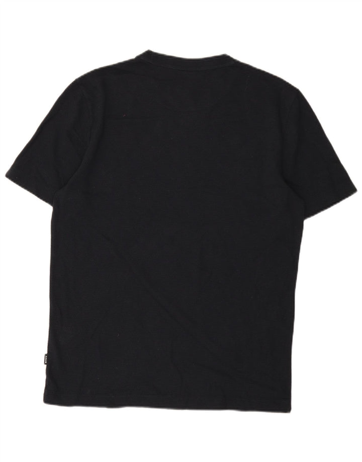 Hugo Boss Homme T-Shirt Top Bleu Marine Moyen Coton
