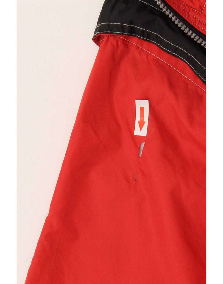 Astrolabio Veste coupe-vent pour homme UK 16 Large Rouge Colorblock Polyamide