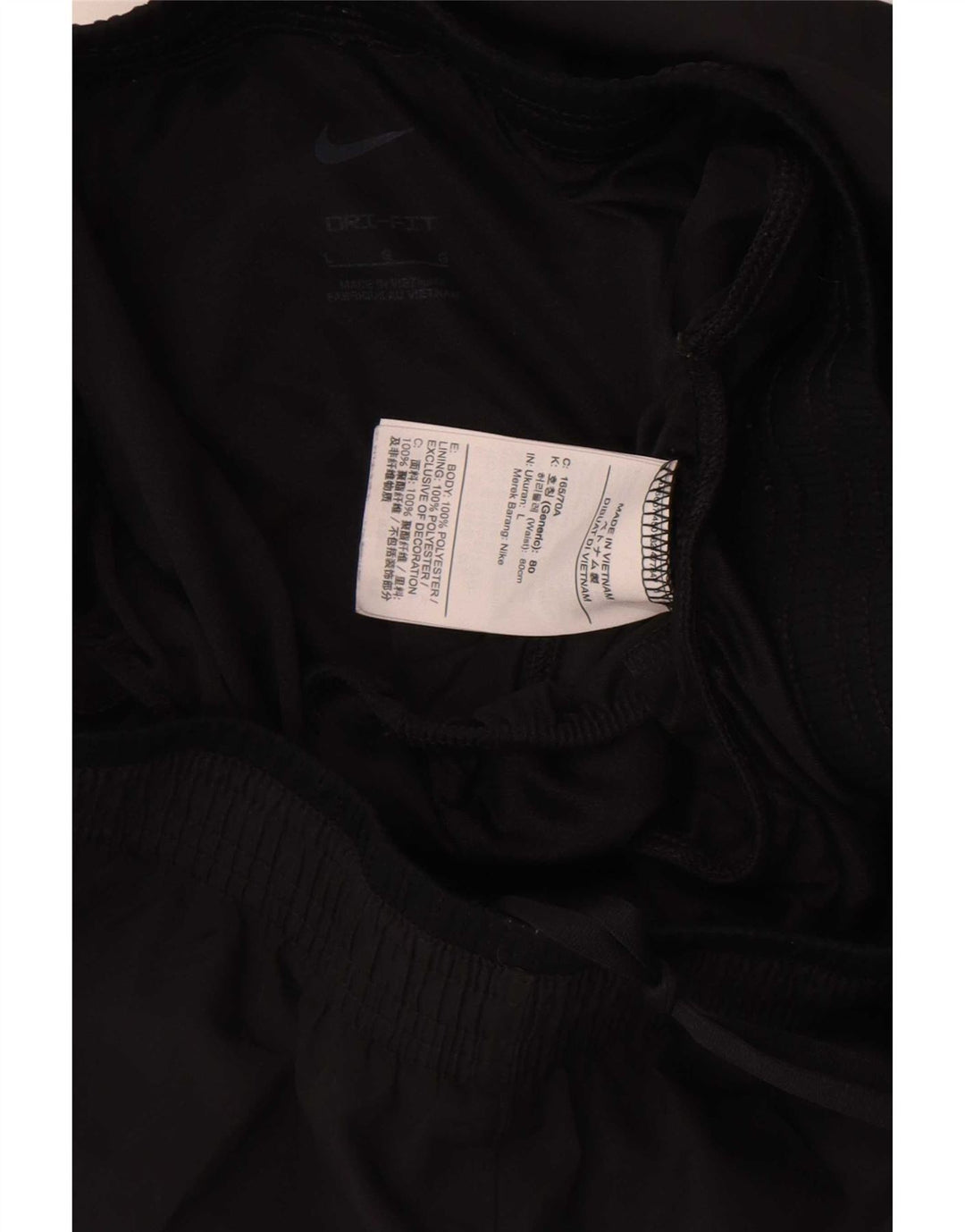 Nike Short de sport Dri Fit pour femme UK 16 Large Noir Polyester