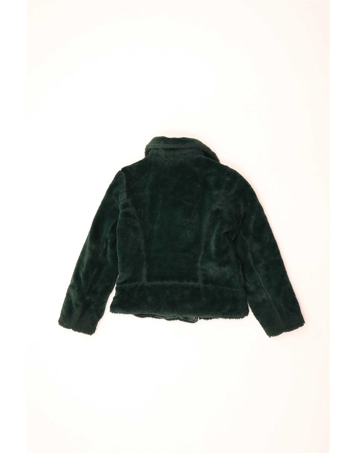 Guess Veste matelassée réversible pour femme UK 10 Small Vert Polyuréthane
