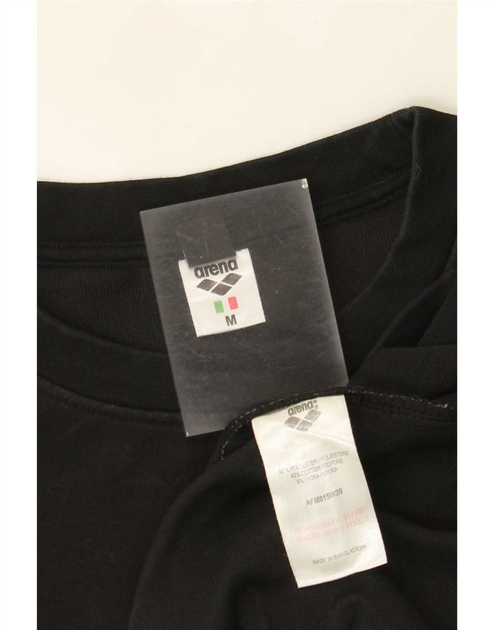 Arena Sweat-Shirt Graphique Homme Noir Moyen Polyester