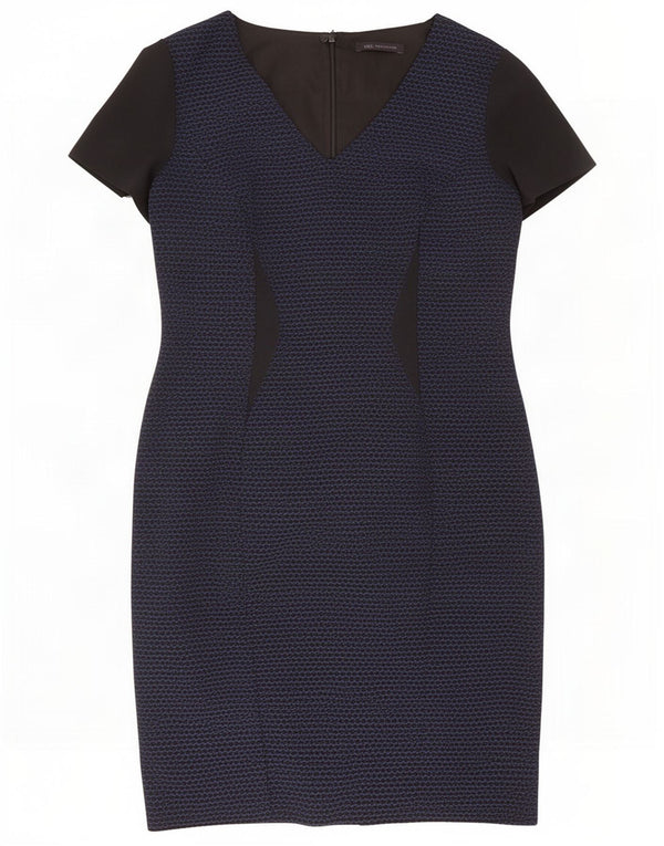 Marks & Spencer Robe fourreau pour femme UK 44 Bleu marine moyen Colourblock