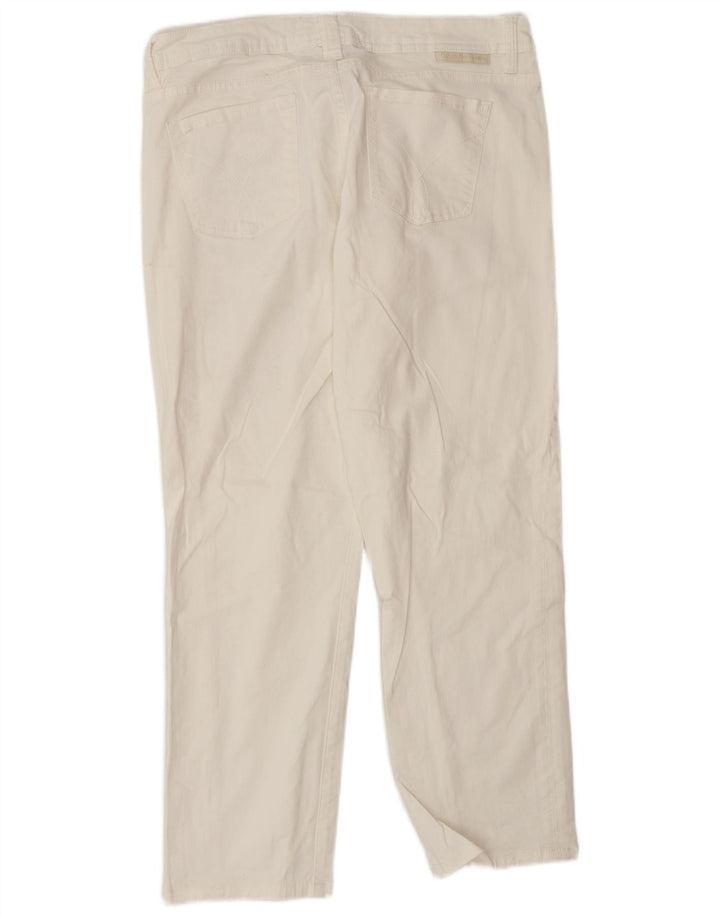 Calvin Klein Jean droit pour femme US 10 Medium W30 L26 Coton blanc