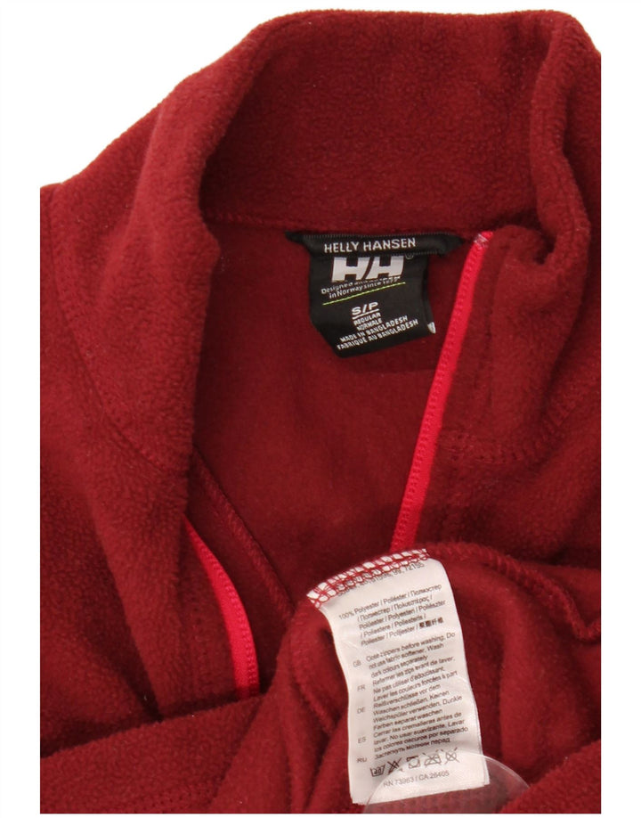 HELLY HANSEN Pull polaire à col zippé pour femme UK 10 Small Marron Polyester