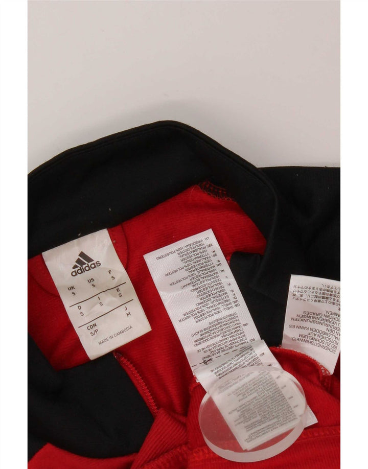 Adidas Veste de survêtement pour homme Petit Rouge Colorblock Polyester