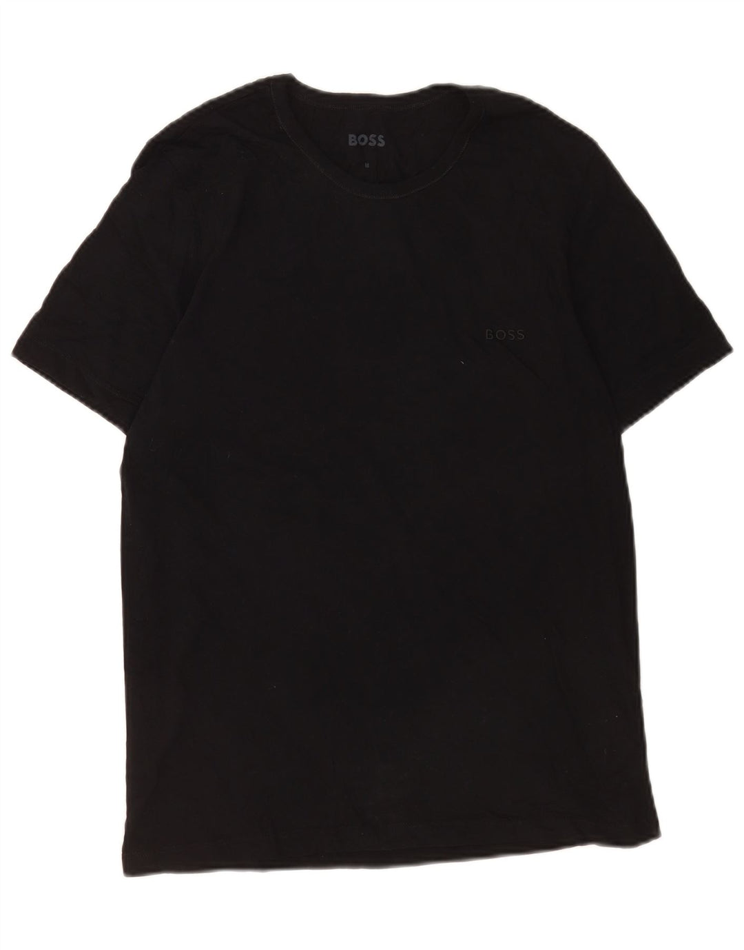 Hugo Boss Homme T-Shirt Top Coton Noir Moyen