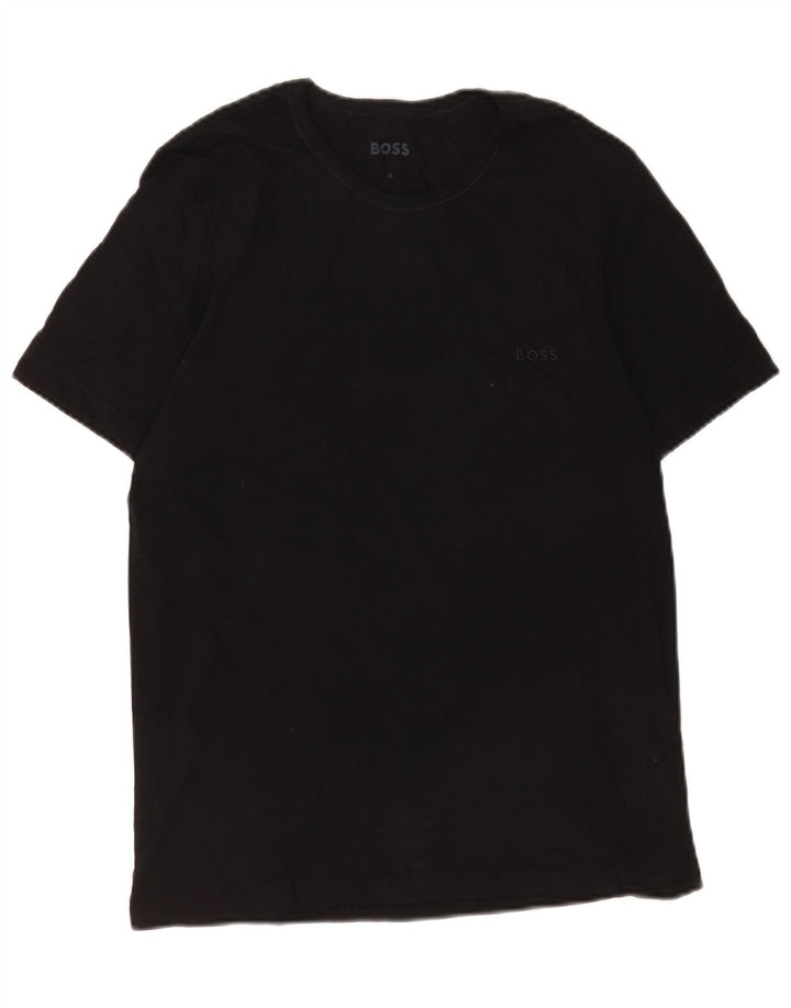 Hugo Boss Homme T-Shirt Top Coton Noir Moyen