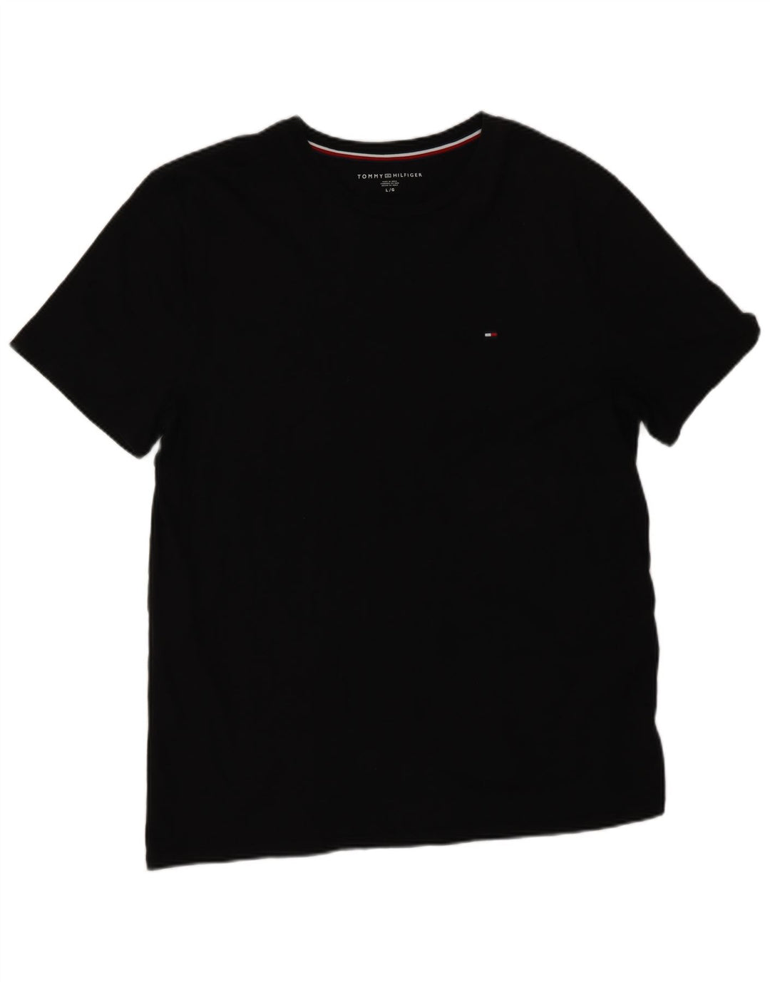 Tommy Hilfiger T-Shirt Homme Haut Large Noir Coton