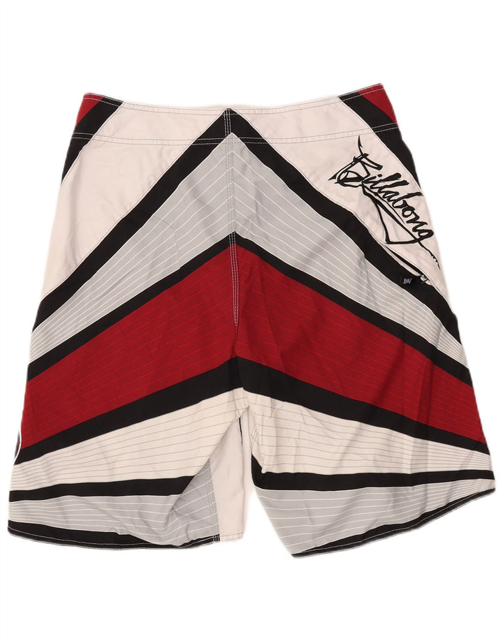 BILLABONG Short de Bain Graphique pour Homme Grand Rouge Colorblock Polyester