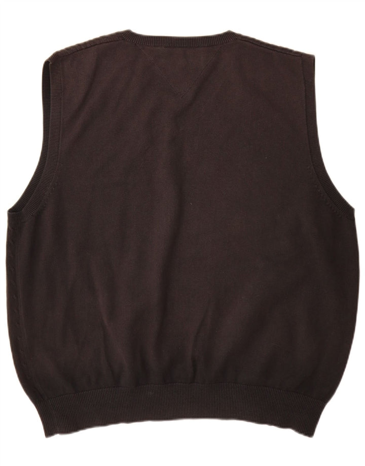 Tommy Hilfiger Débardeur pour homme en coton noir Large