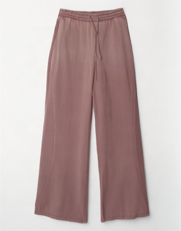 Zara Pantalon de survêtement large pour femme UK 12 Violet moyen