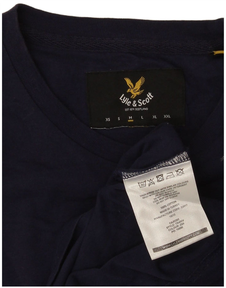 Lyle & Scott T-Shirt Homme Bleu Marine Moyen Coton