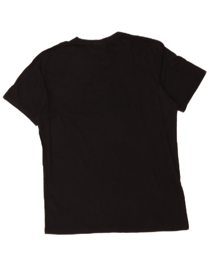 Hugo Boss Hommes T-Shirt Top Large Noir Coton