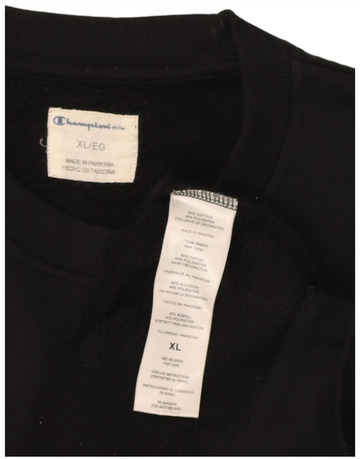 Champion Sweatshirt Jumper XL Noir Coton Homme