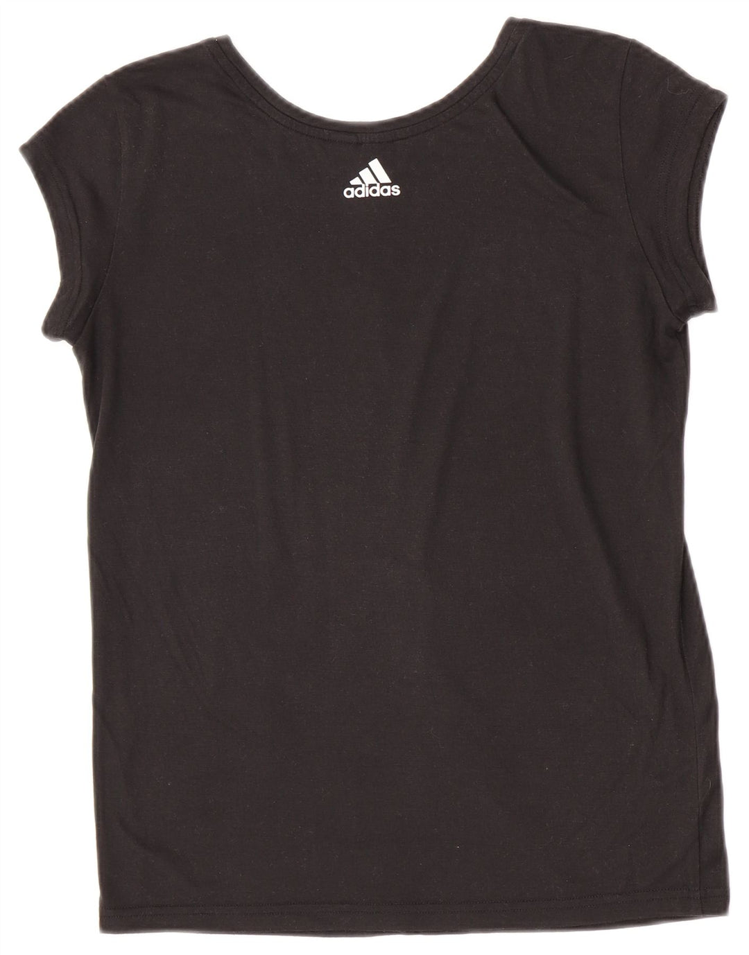 Adidas T-shirt graphique pour femme UK 12 Noir moyen