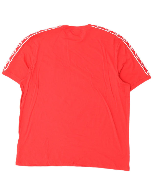Umbro T-Shirt Graphique Homme Top 3XL Rouge Coton