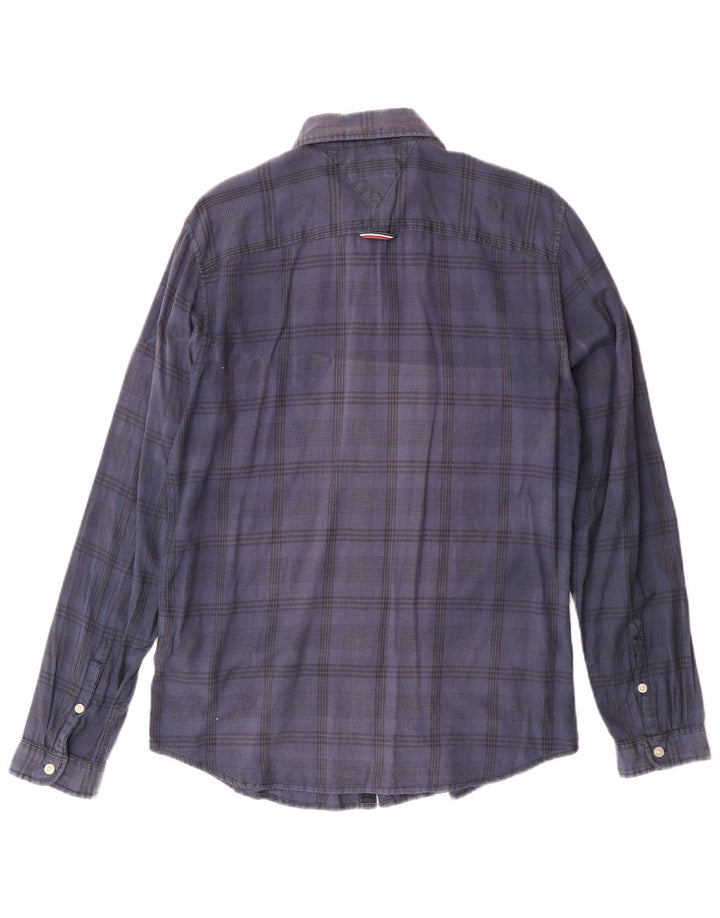 Tommy Hilfiger Chemise Homme Bleu Marine Moyen Carreaux Coton